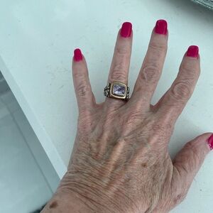 Beautiful, designer/inspired Gold and Purple Halo Ring